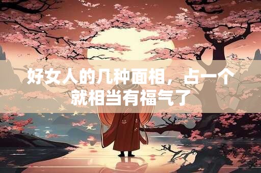 好女人的几种面相，占一个就相当有福气了