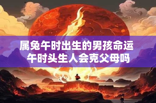 属兔午时出生的男孩命运 午时头生人会克父母吗