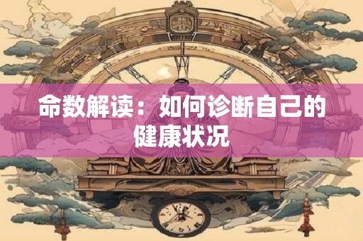 命数解读：如何诊断自己的健康状况