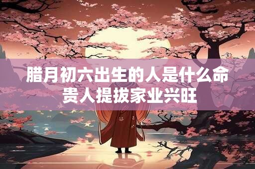 腊月初六出生的人是什么命 贵人提拔家业兴旺