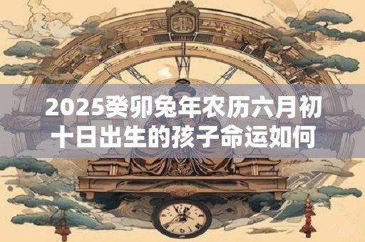 2025癸卯兔年农历六月初十日出生的孩子命运如何
