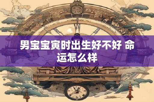 详细阅读:男宝宝寅时出生好不好 命运怎么样 男宝宝寅时出生好不好 命运怎么样