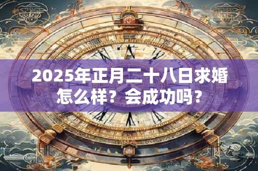 2025年正月二十八日求婚怎么样？会成功吗？