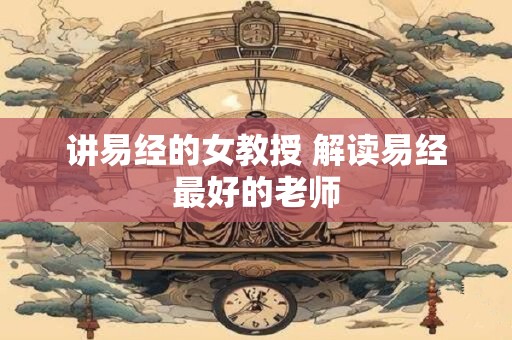 讲易经的女教授 解读易经最好的老师