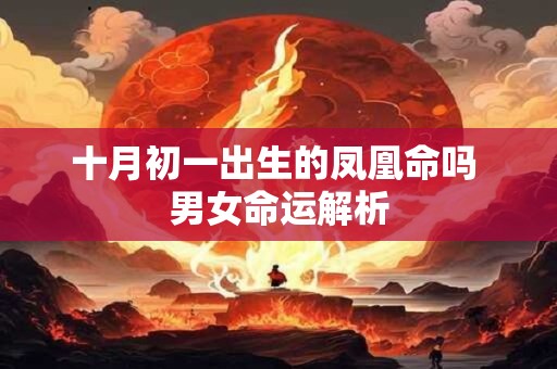 十月初一出生的凤凰命吗 男女命运解析