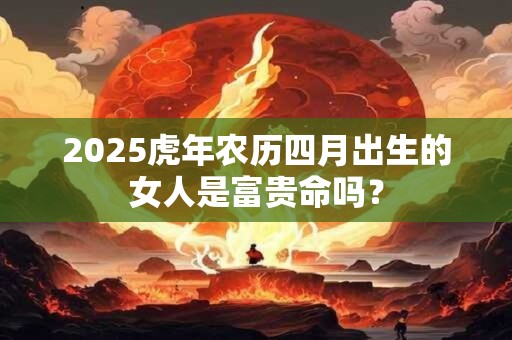2025虎年农历四月出生的女人是富贵命吗？