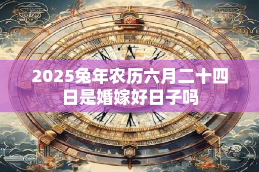 2025兔年农历六月二十四日是婚嫁好日子吗