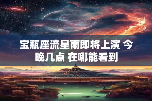 宝瓶座流星雨即将上演 今晚几点 在哪能看到