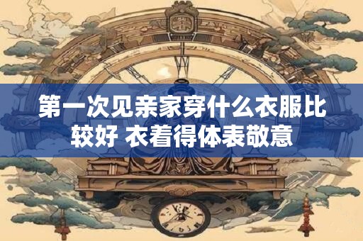 详细阅读:第一次见亲家穿什么衣服比较好 衣着得体表敬意 第一次见亲家穿什么衣服比较好 衣着得体表敬意