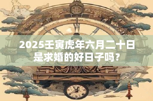 2025壬寅虎年六月二十日是求婚的好日子吗？