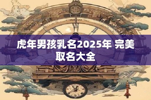 虎年男孩乳名2025年 完美取名大全