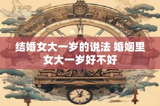 结婚女大一岁的说法 婚姻里女大一岁好不好