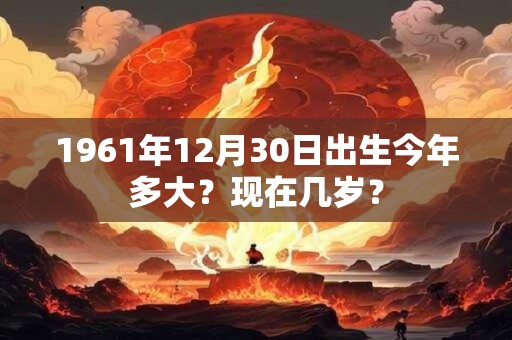 1961年12月30日出生今年多大？现在几岁？