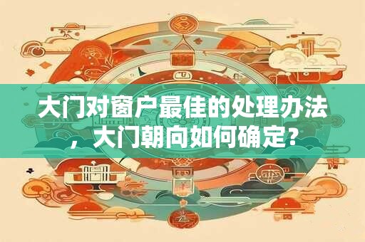 大门对窗户最佳的处理办法，大门朝向如何确定？