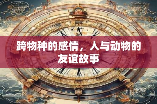 跨物种的感情，人与动物的友谊故事