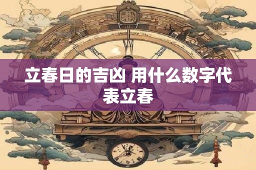 立春日的吉凶 用什么数字代表立春