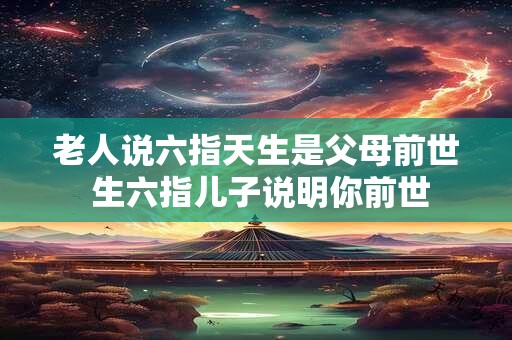 老人说六指天生是父母前世 生六指儿子说明你前世