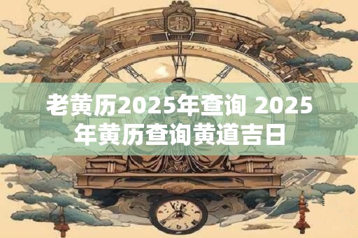 老黄历2025年查询 2025年黄历查询黄道吉日
