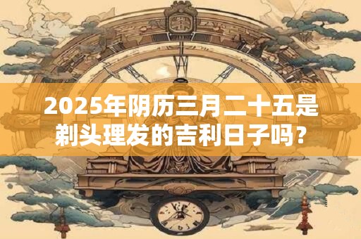 2025年阴历三月二十五是剃头理发的吉利日子吗？