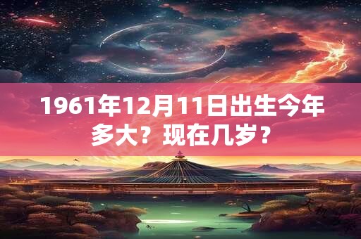 1961年12月11日出生今年多大？现在几岁？