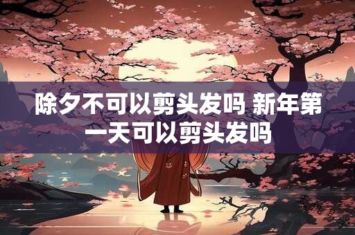 除夕不可以剪头发吗 新年第一天可以剪头发吗