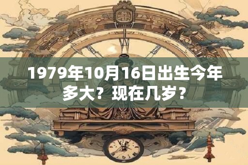 1979年10月16日出生今年多大？现在几岁？