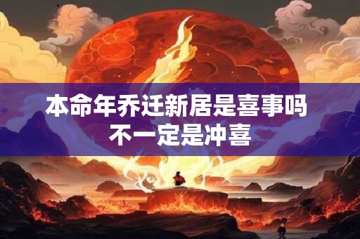 本命年乔迁新居是喜事吗 不一定是冲喜