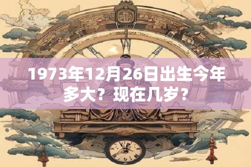 1973年12月26日出生今年多大？现在几岁？