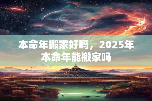 本命年搬家好吗，2025年本命年能搬家吗