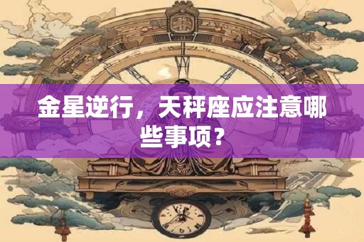金星逆行，天秤座应注意哪些事项？