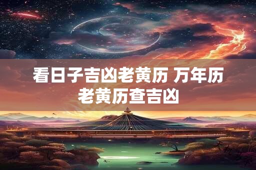 看日子吉凶老黄历 万年历老黄历查吉凶