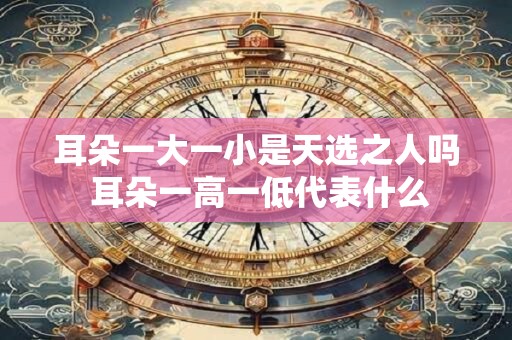 耳朵一大一小是天选之人吗 耳朵一高一低代表什么