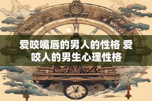爱咬嘴唇的男人的性格 爱咬人的男生心理性格