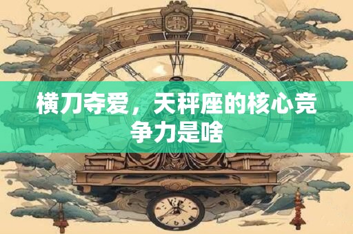横刀夺爱，天秤座的核心竞争力是啥