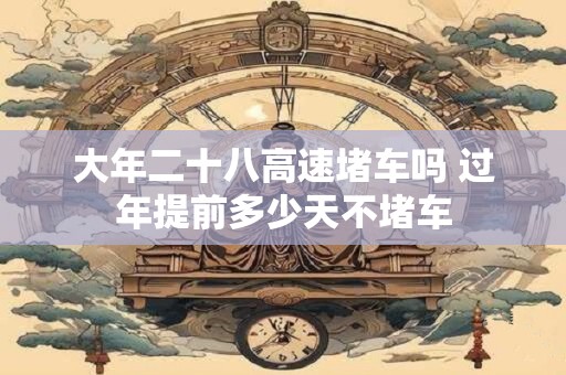 大年二十八高速堵车吗 过年提前多少天不堵车