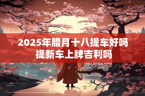 2025年腊月十八提车好吗 提新车上牌吉利吗
