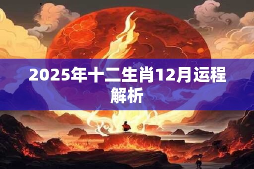 2025年十二生肖12月运程解析