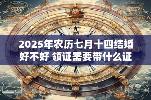 2025年农历七月十四结婚好不好 领证需要带什么证件