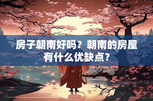 房子朝南好吗？朝南的房屋有什么优缺点？