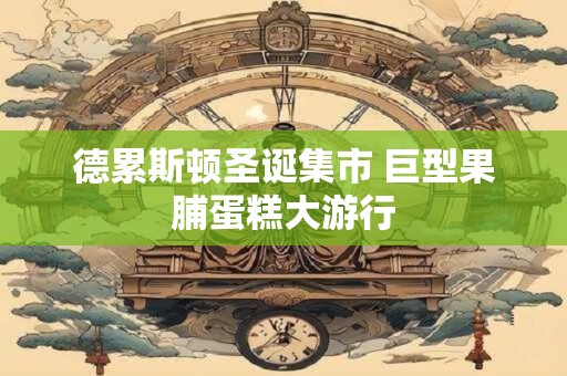德累斯顿圣诞集市 巨型果脯蛋糕大游行
