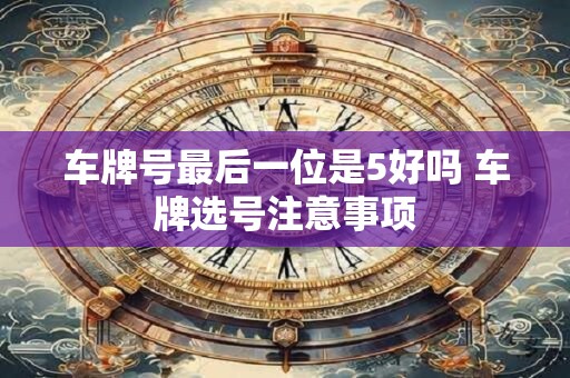 车牌号最后一位是5好吗 车牌选号注意事项