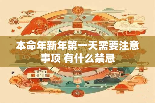 详细阅读:本命年新年第一天需要注意事项 有什么禁忌 本命年新年第一天需要注意事项 有什么禁忌
