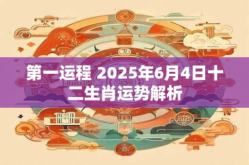 第一运程 2025年6月4日十二生肖运势解析