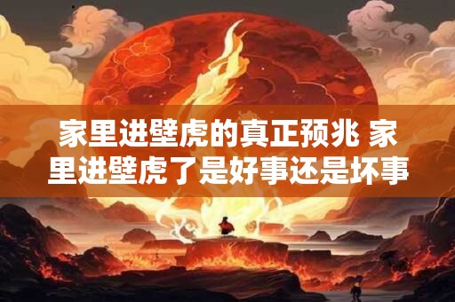 家里进壁虎的真正预兆 家里进壁虎了是好事还是坏事