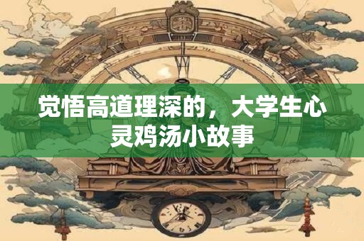 觉悟高道理深的，大学生心灵鸡汤小故事