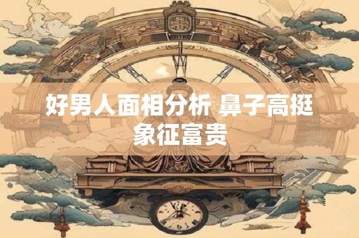 好男人面相分析 鼻子高挺象征富贵