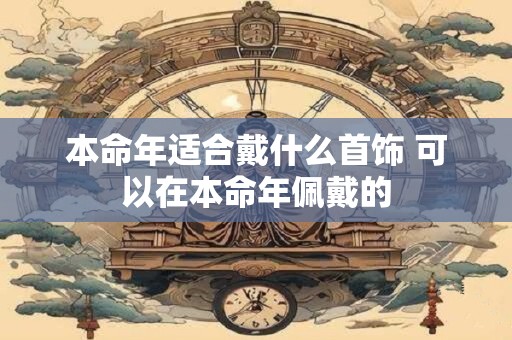 本命年适合戴什么首饰 可以在本命年佩戴的