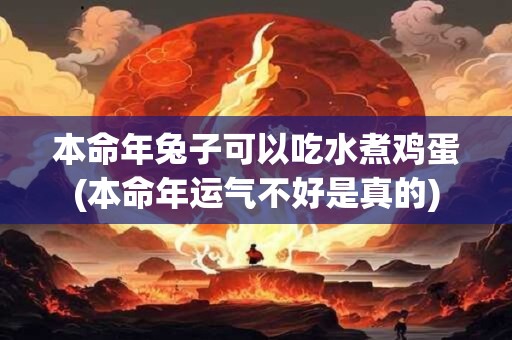 本命年兔子可以吃水煮鸡蛋(本命年运气不好是真的)