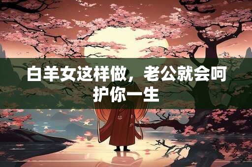 白羊女这样做，老公就会呵护你一生