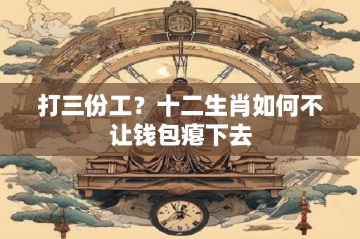 打三份工？十二生肖如何不让钱包瘪下去